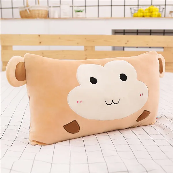 monkey Зодиака с удлиненным плюшем игрушка-подушка мягкие животных мультфильм кролик Тигр свиньи подушку Творческий дом Подушка подарок для детей/девочек - Цвет: monkey