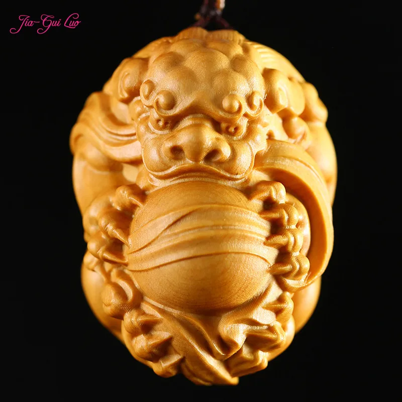 JIA GUI LUO резьба из самшита декоративная маленькая скульптура модель рукоделие