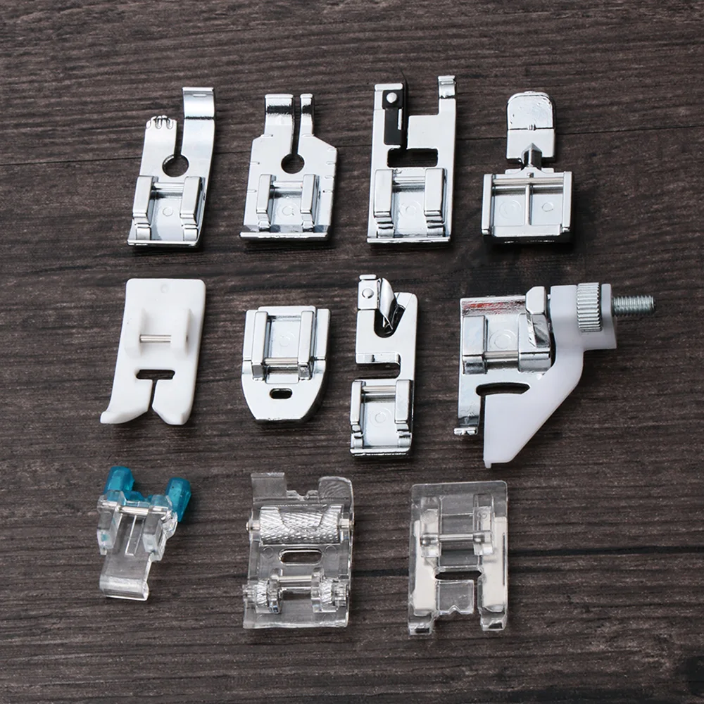 

11pcs/set Domestic Mini Multifunction Sewing Machine Presser Feet Spare Parts Accessories Presser Foot Set For Sewing Machine