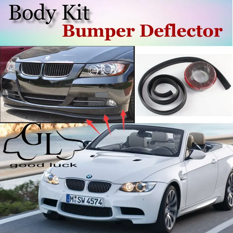 Для BMW 3 Series GT E46 E90 E91 бампер для губ передний спойлер юбка тюнинг автомобиля вид