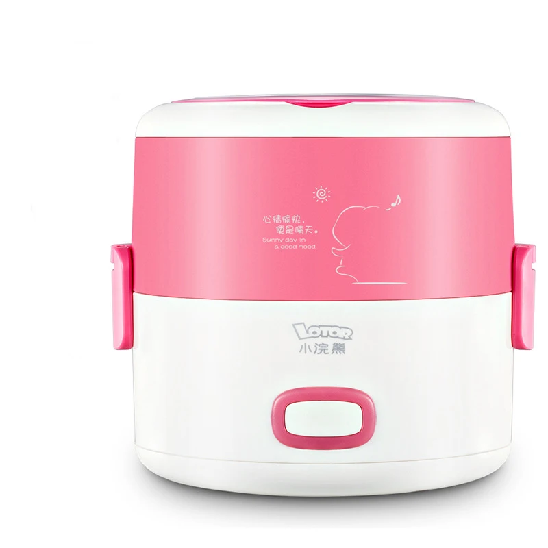 

Electric Lunch Box Multifunction Cooking Lunch Boxes Double Layer Stainless Steel Liner Heat The Lunch Box Steamer