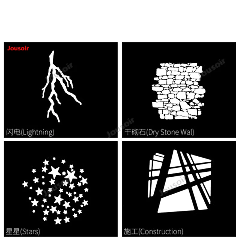 

Concave-Convex condenser graphics chip graphic pattern film light effect picture background light effect film CD5 T03