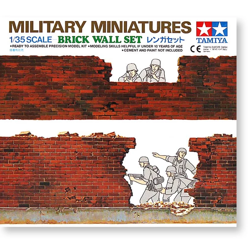 Военная миниатюра Tamiya Масштаб 1:35 кирпичная стена набор моделей аксессуары