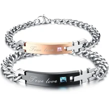 Jewelry 2 pcs Men s Women s Bracelet Valentine s Day Love Friendship Bracelet True Love