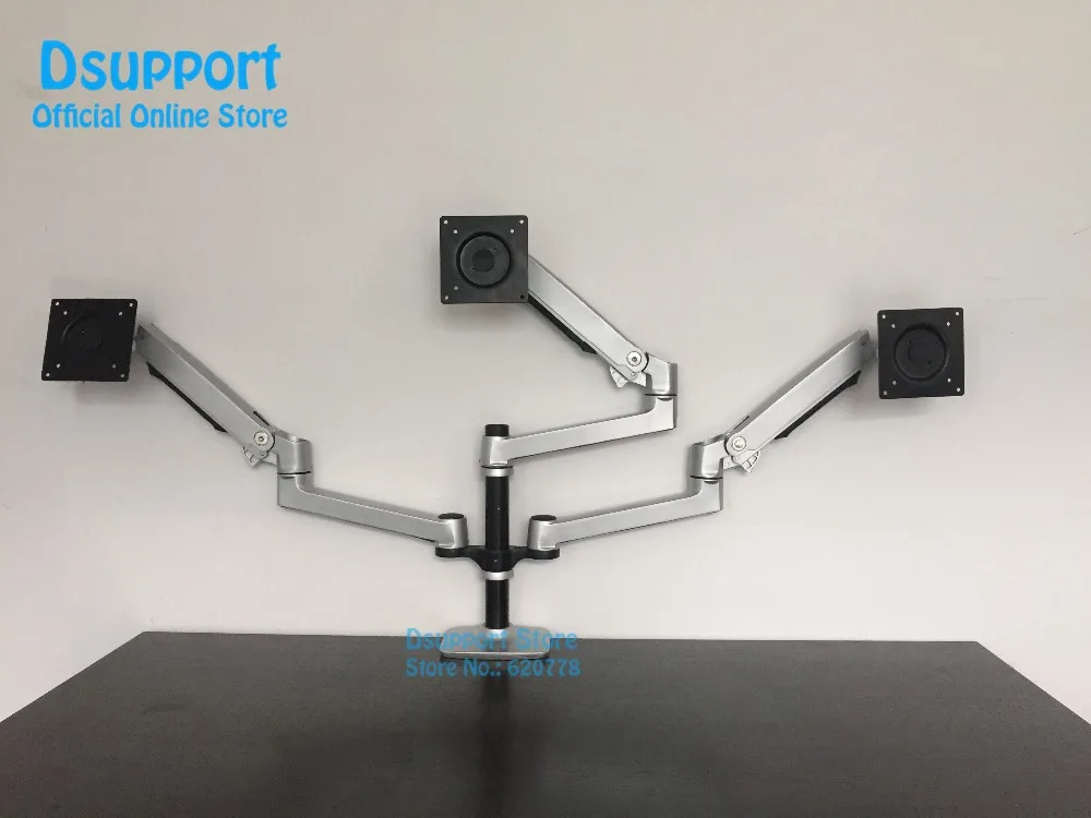 Desktop Full Motion 17-32 inch Triple Monitor Holder Mount Ultra-long arm triple Monitor Holder Mount Arm Full Motion Bracket