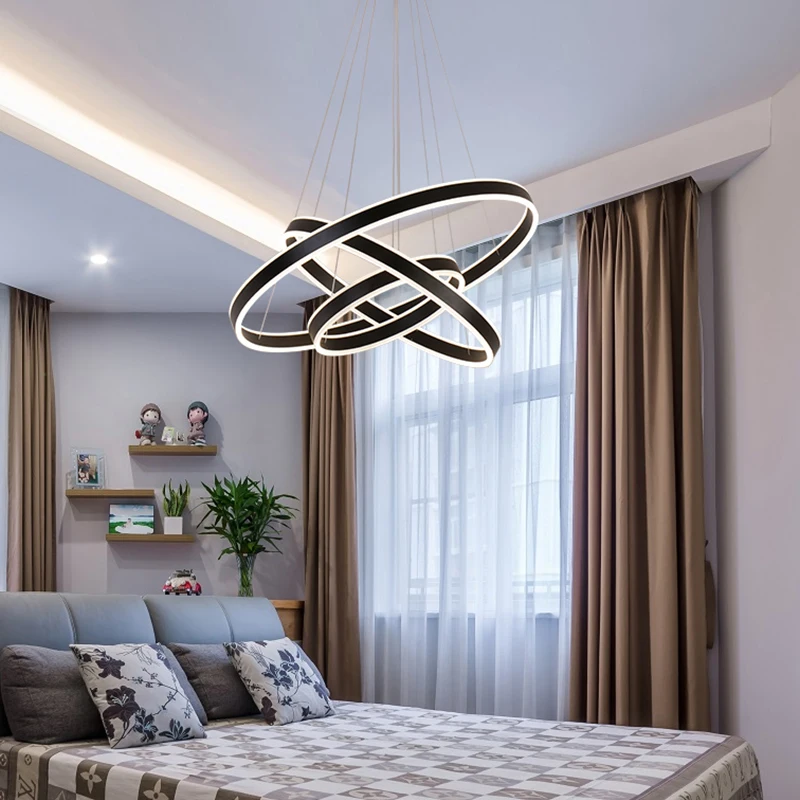 

Modern pendant lights for living room dining room Circle Ring Smart Home decoration LED Lighting ceiling Lamp fixtures