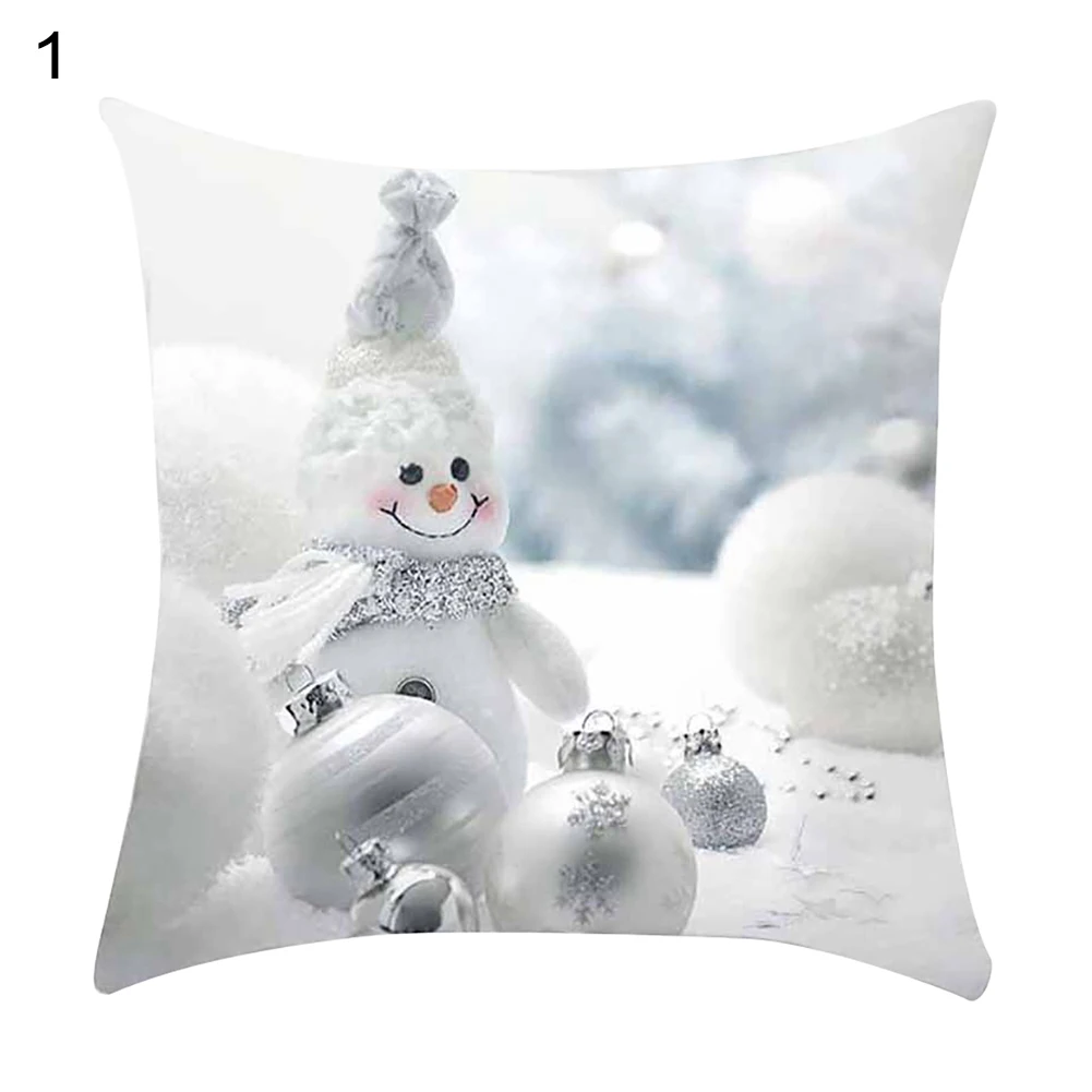45x45 см Рождественский Снеговик Подушка Чехол для подушки для дивана, кровати и машины, Декор - Цвет: 1