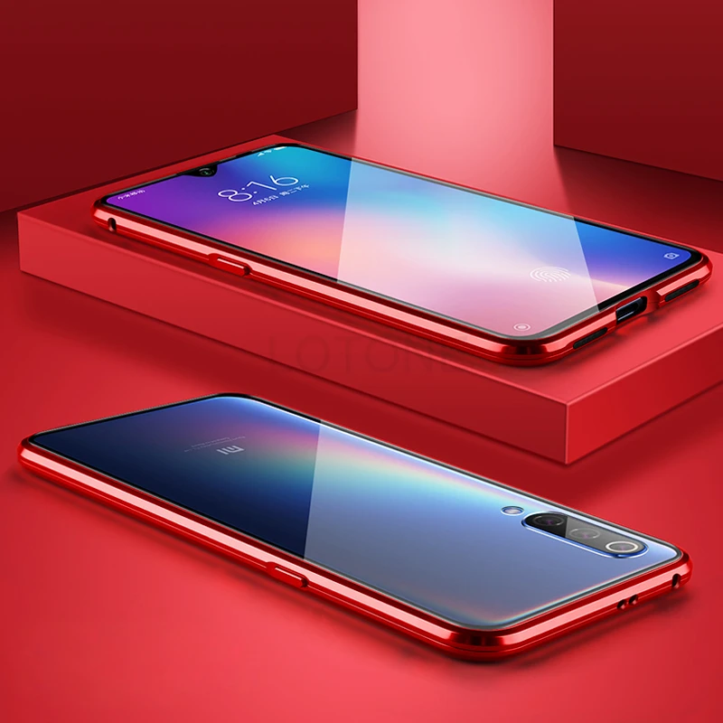 Роскошный 360 полный корпус защитный чехол для Xiaomi mi 9 mi 9 телефон магнитный металлический бампер и Передняя Задняя стеклянная крышка Xiao mi 9 чехол s