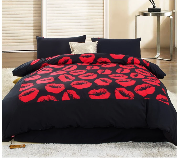 Red Black Bedding Sets Skillseeker