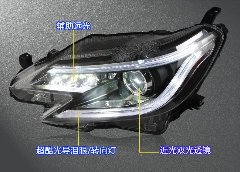 HID, 2014 ~ 2016, автомобильный Стайлинг для Reiz фар, Cruiser, RAV4, camry, Hiace, sienna, yaris, Tacoma, Reiz Головной фонарь; Mark X