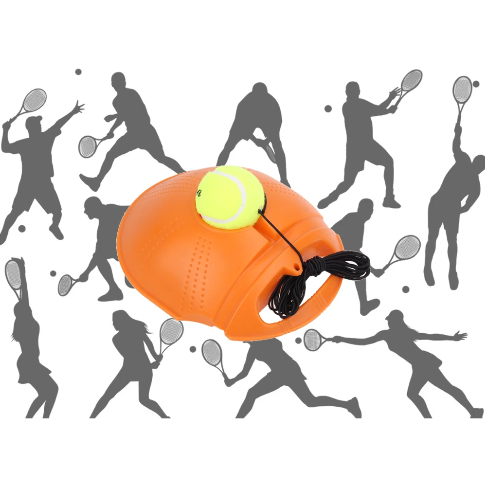 Теннисный тренировочный инструмент Упражнение теннисный мяч самоисследование отскок мяч тренер плинтус теннисный тренер