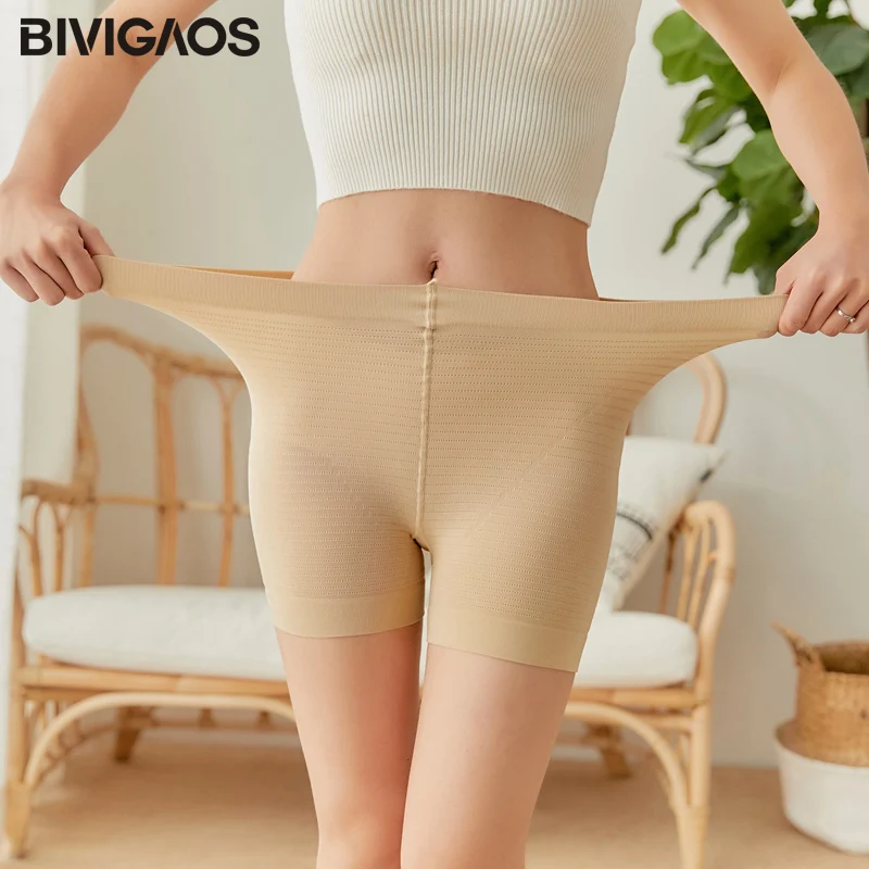 Новые женские Мини шорты BIVIGAOS суперэластичное тонкое нижнее белье с защитой от