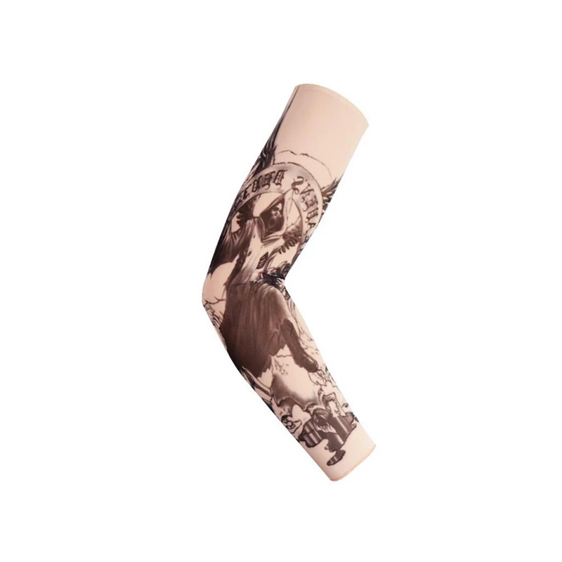 CHING YUN Новая мода татуировки рукава рука грелка унисекс УФ-защита наружные временные фальшивые татуировки рука рукав грелка рукав MO - Цвет: style08