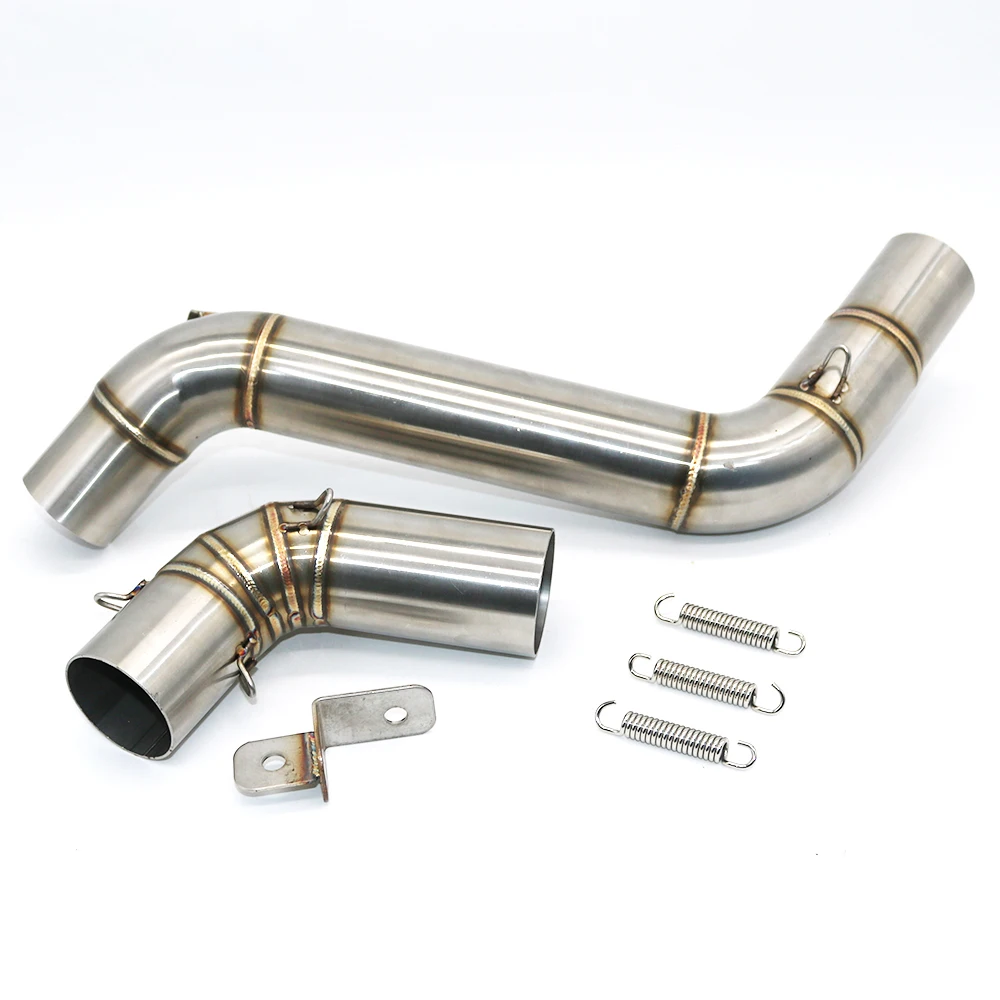 Motorcycle Exhaust Middle Pipe Stainless Steel Muffler Link Pipe Middle
