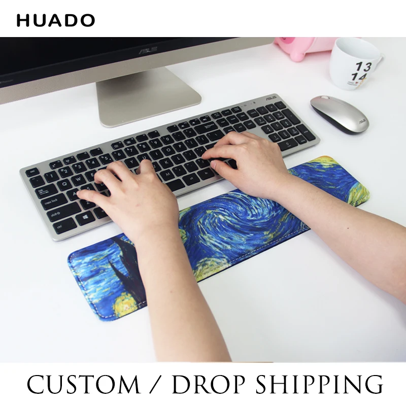 

Keyboard Wrist Rest Pad Support with Comfortable Soft Foam Padding Nonslip Rubber Base and Ergonomic Design for PC Computer