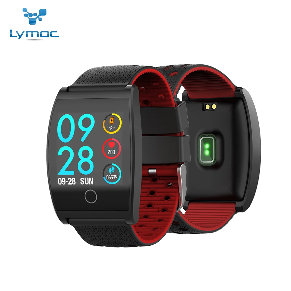 

LYMOC New Smart Watch Sport Bluetooth Wrist Watches IP67 Waterproof Raise Bright Screen To Wearable Heart Rate Tracker for Phone