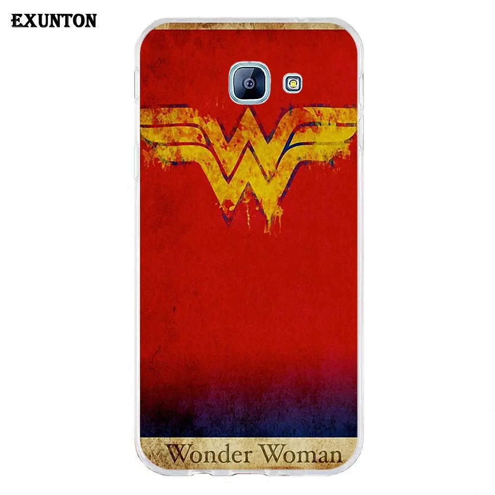 Мягкий чехол с логотипом Wonder Woman для Galaxy Alpha Core Note 2 3 4 S2 A10 A20 A20E A30 A40 A50 A60 A70 M10 M20