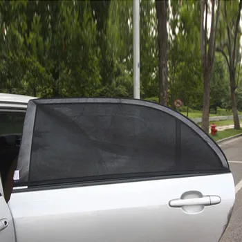 

2Pcs Car Rear Window Anti-UV Sunshade Sunshine Blocker Protector Cover Seat Shade Mesh Blind TD326