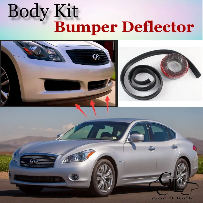 Для Infiniti M M30d M25 M35h M45 M37 M56 Q70 дефлектор бампера/переднего спойлера для настройки