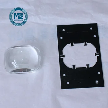 

For DIY widescreen projector square condenser mirror condensing led concentrator lens 66x49x28mm