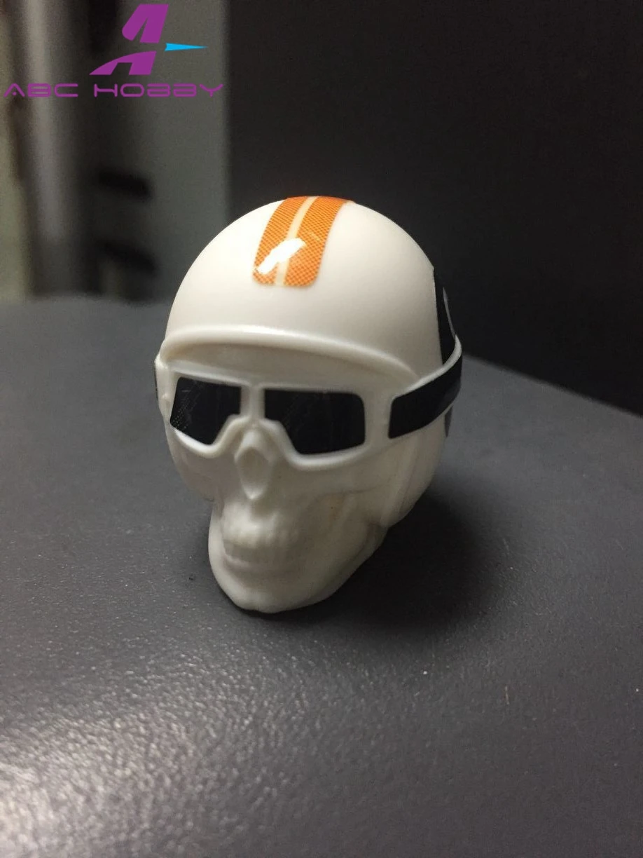 Driver Doll Skull Helmet for use w/Deadbolt 1/10 RC Crawler  Axial tamiya H26MM 