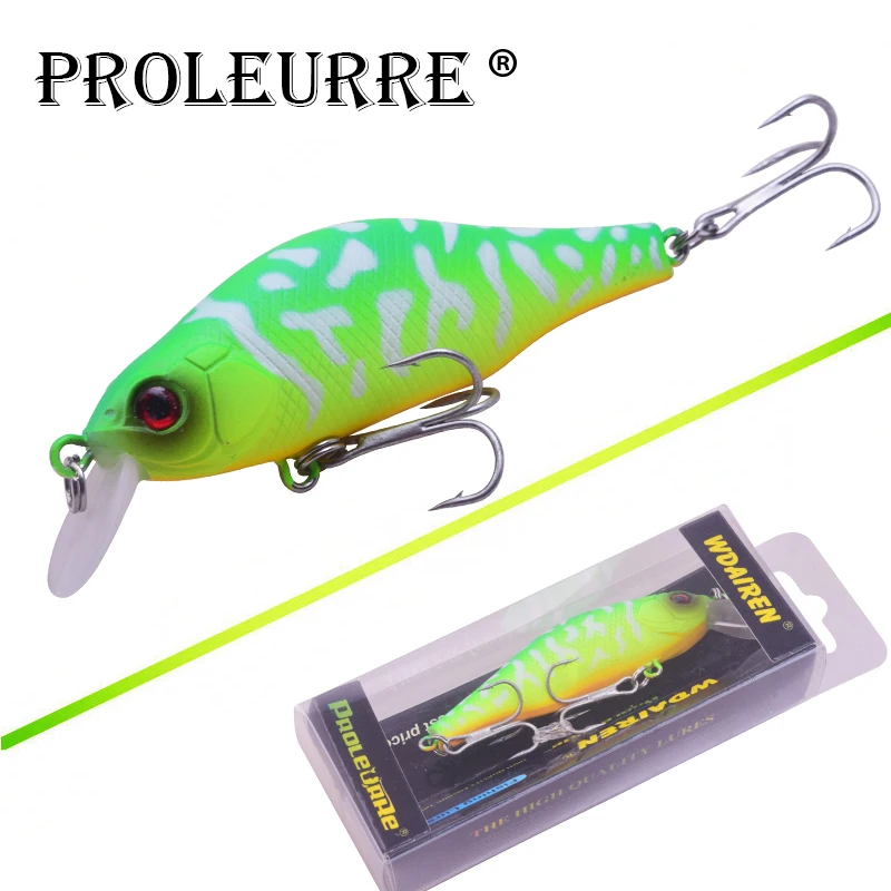 Proleurre fishing lure swim dive 0-1.5m minnow 8cm 9g long casting New model wobbler hard plastic b
