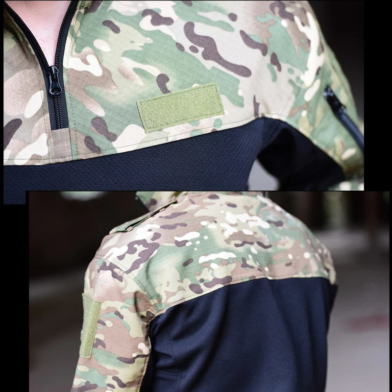Mege Tactical Military Equipment Combat Shirt Camouflage Multicam Black Men Women Tactical Shirt Ai