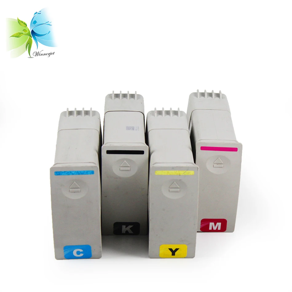 

WINNERJET 350ml 4 Colors Compatible Ink Cartridge with Dye Ink and One Time Use Chip For HP 80 Designjet 1050 1055 Printer