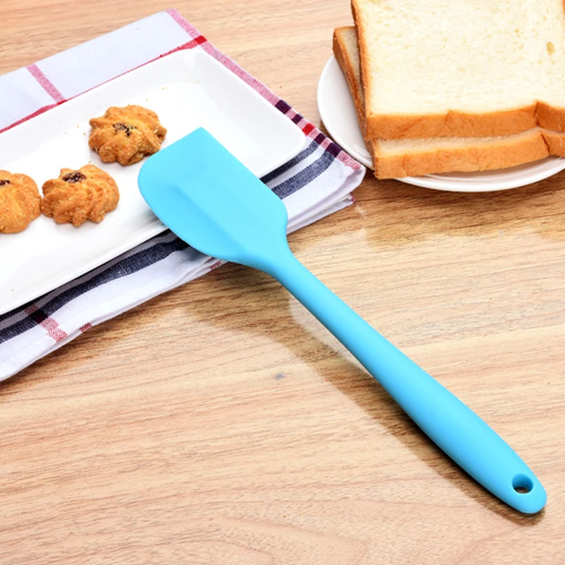 Colorful Kitchen Silicone Spatula Rubber Baking Scraper Mixer Non-Stick Pastry Cake Scraper 2 Sizes Cooking Kitchen Tools (10)