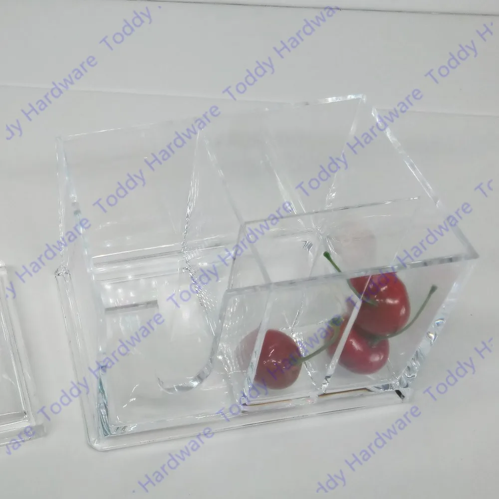 

New Acryl Holder Box Cotton Swabs Stick Storage Cosmetic Makeup Case Storage Box Clear