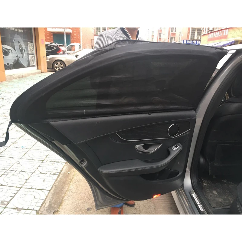 JX-LCLYL One Pair Universal Adjustable Car Rear Window Blind Sun Shade Covers Curtain