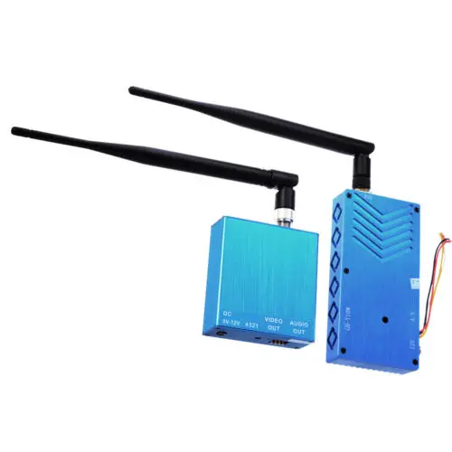 

1000-2000m Wireless 4CH AV Transmitter & Receiver Sender Audio Video Antenna Set