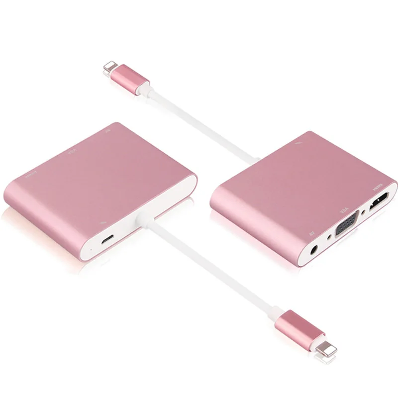 

HDMI VGA AV Audio Video adapter for iPhone X 8 7 7 Plus 6 For iPad Converter adapter For iPad Series