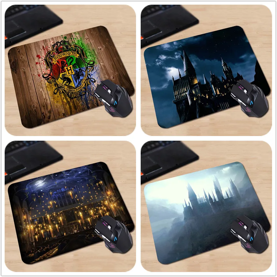 Harry Potter Hogwarts Logo Custom Design Mouse Pads Computer Gaming