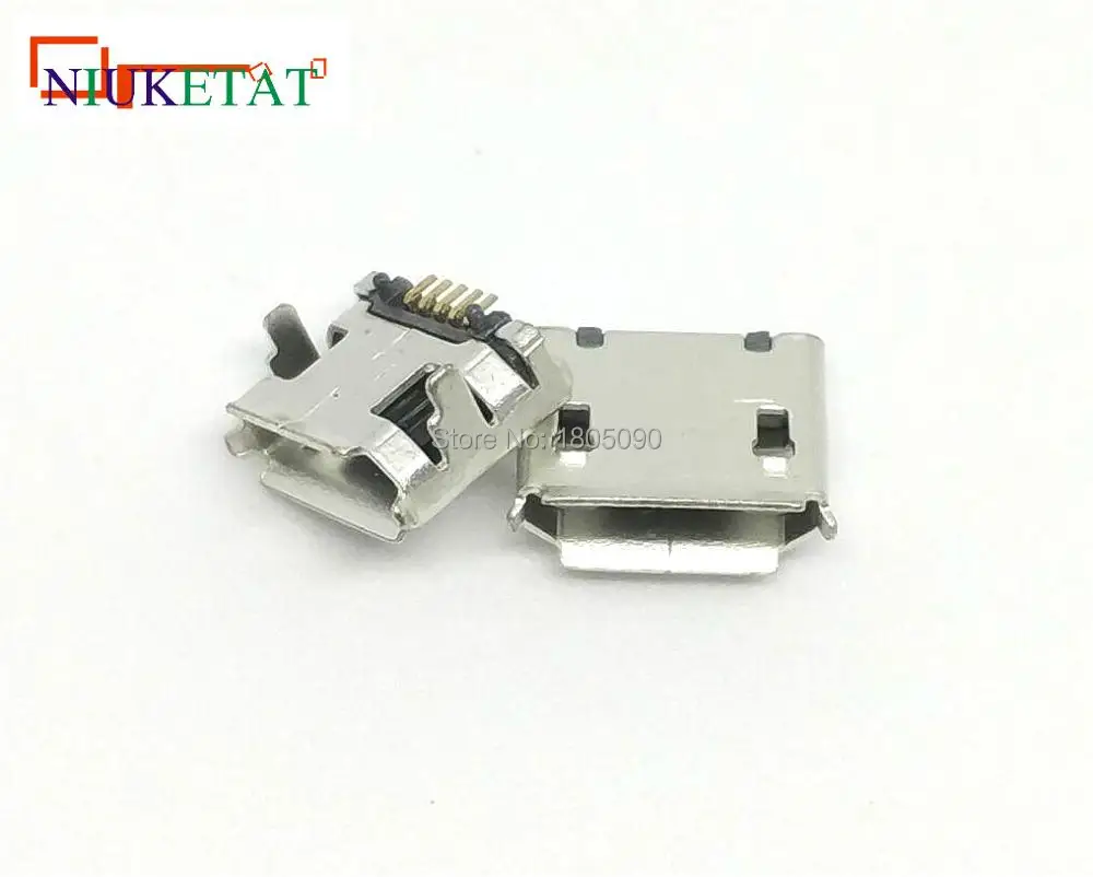 100 шт. микро-usb; мини разъемом 5pin DIP2 7,2 мм короткий штифт 5 P порт данных зарядный порт с миниатюрным УКВ-разъемом для Мобильная Концевая заглушка