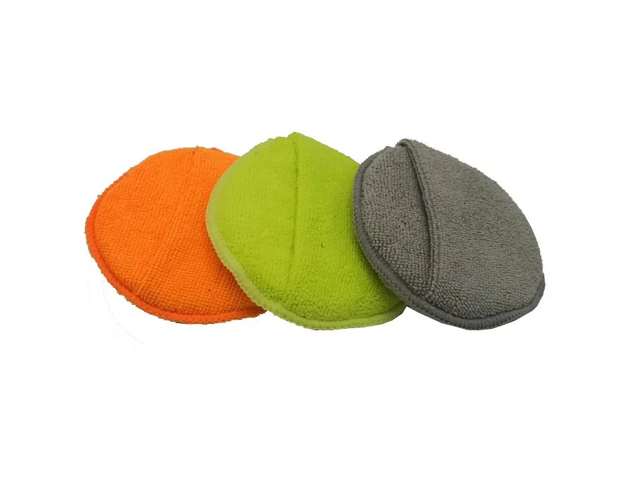 5Inch colorful microfiber compound Sponge foam pad for auto polisher wax applicator pads