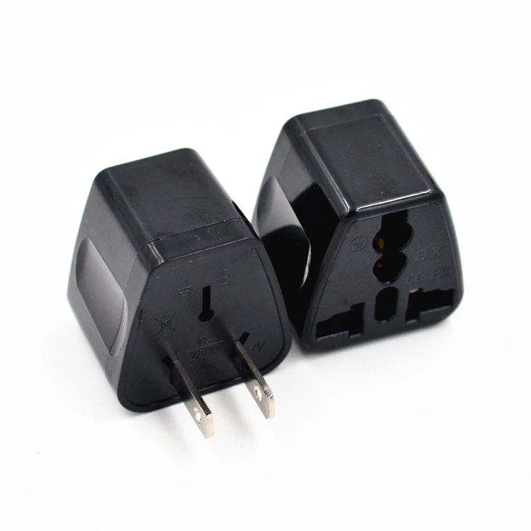 

Universal World Travel EU AU UK To US Plug Power Charger Convertor Adapter 2pin
