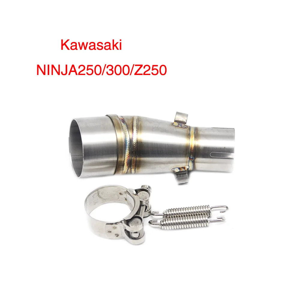 ZSDTRP Соединительный адаптер для Kawasaki ER6N NINJIA 250/300/Z250 250SL/Z250SL DUCATI YAMAHA YZF-R25/R30 мотоцикл средняя труба - Цвет: NINJIA 250 300 Z250