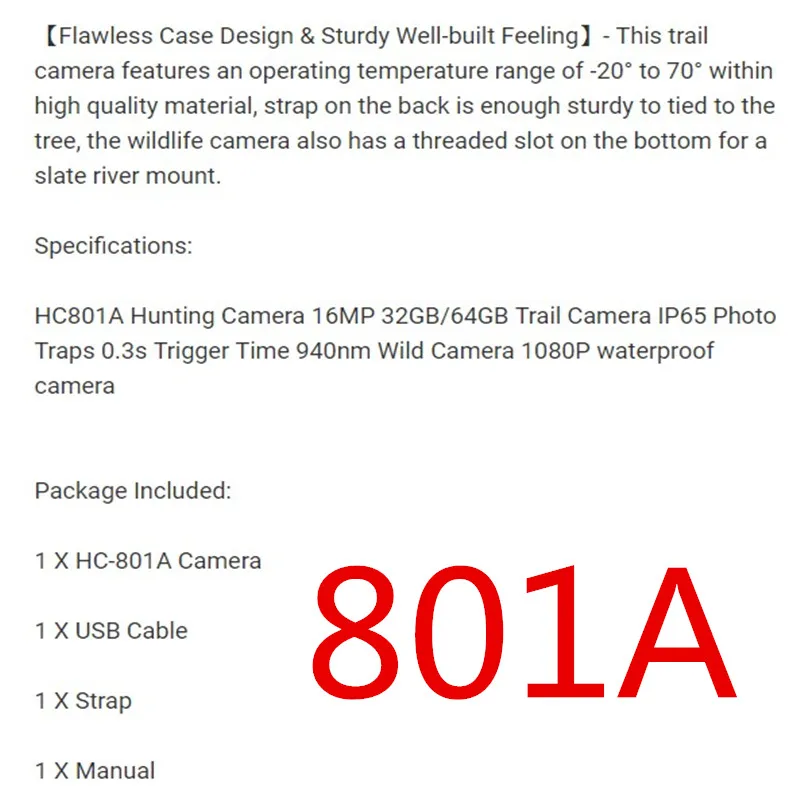 HC801 Lite Trail камера 16MP HC801G 3g охотничья камера ночного видения дикой природы HC801M камера s фото ловушки Chasse скауты HC801A ловушка