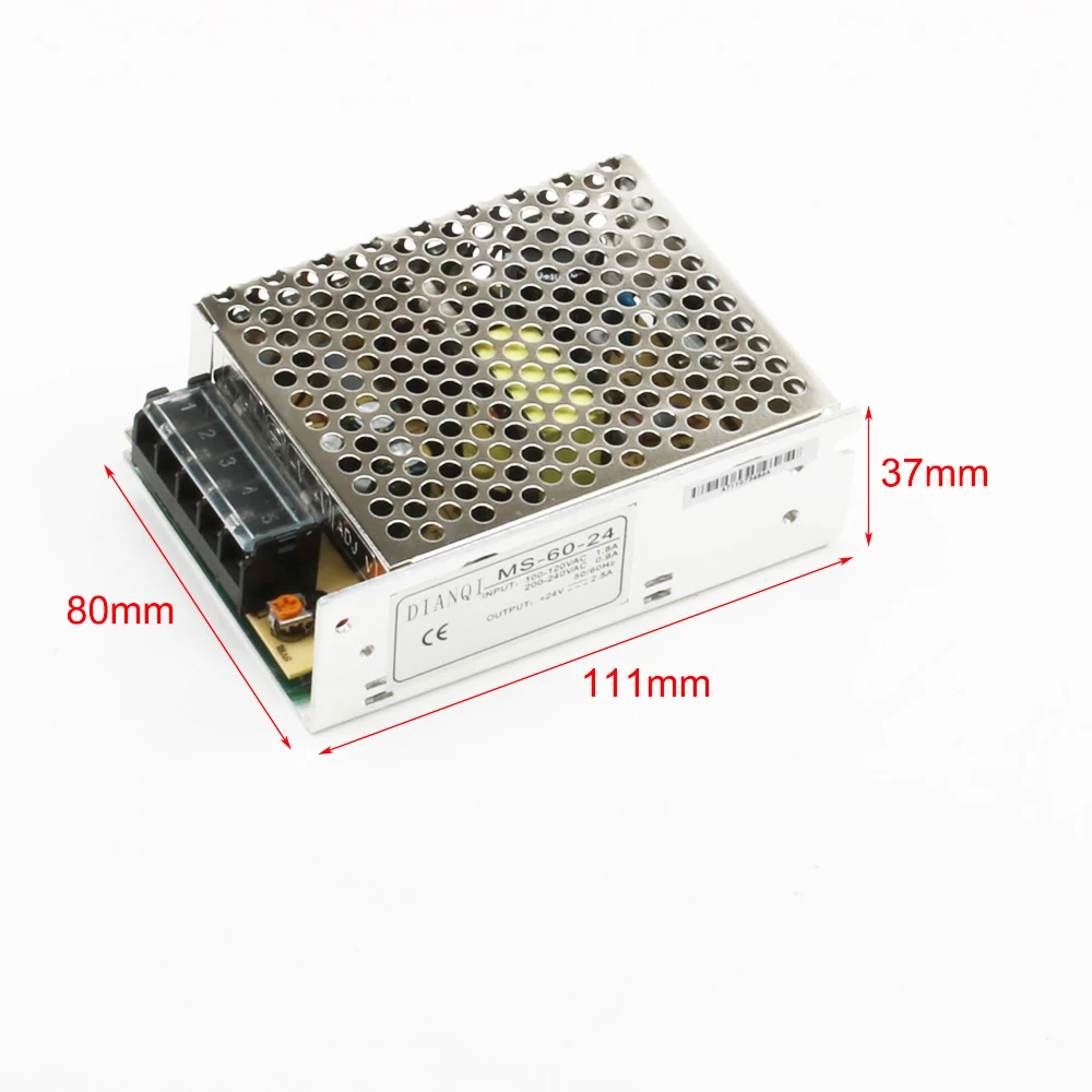 DIANQI мини преобразователь питания 24 В 15 12 5 размер din led ac dc для в форме буквы сделай