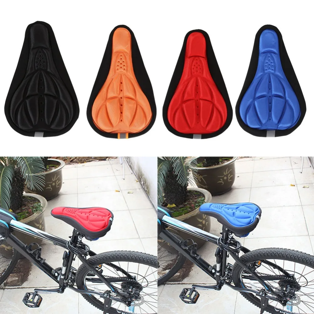 2019 Hot Sale Bike Cushion Pad Men Women Thick Cycling Bicycle Sponge Pad Seat Saddle Cover Outdoor Bike Sports Pad 3 Colors