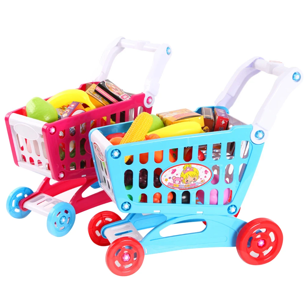 

Simulation Shopping Cart Trolley Baby Kids Developmental Playhouse Toy Gift Baby Stroller Baby Toys