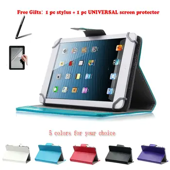 

For 3Q Qoo! Q-pad MT0736C/MT0739D 7" Inch Universal Tablet PU Leather cover case Free Gift
