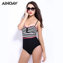 Европа сексуальный цельный купальник пуш-ап формованные чашки Холтер Бикини X22