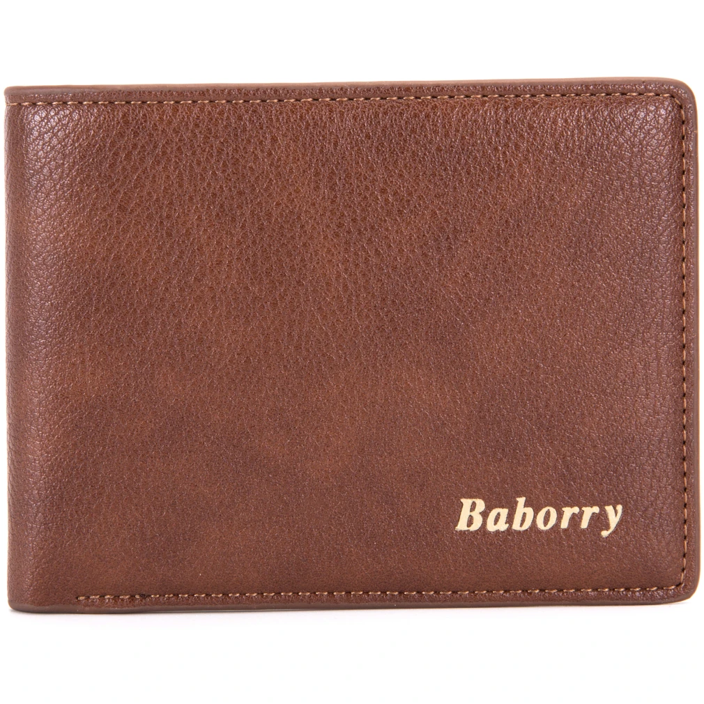 

BABORRY 2018 New Fashion Men Soft Leather Wallets With Card Multifunction Purse Male Money Cash Bag Carteira ZJ
