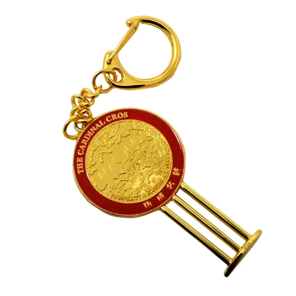 Feng Shui Cardinal Cross Mirror Keychain W3786 In Figurines Feng Shui Cardinal Cross Mirror Keychain W3786 In Figurines