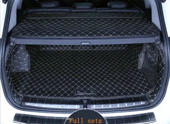 

High quality! Special full sets trunk mats for BMW X1 F48 2017 waterproof boot carpets cargo liner mat for X1 2016,Free shipping