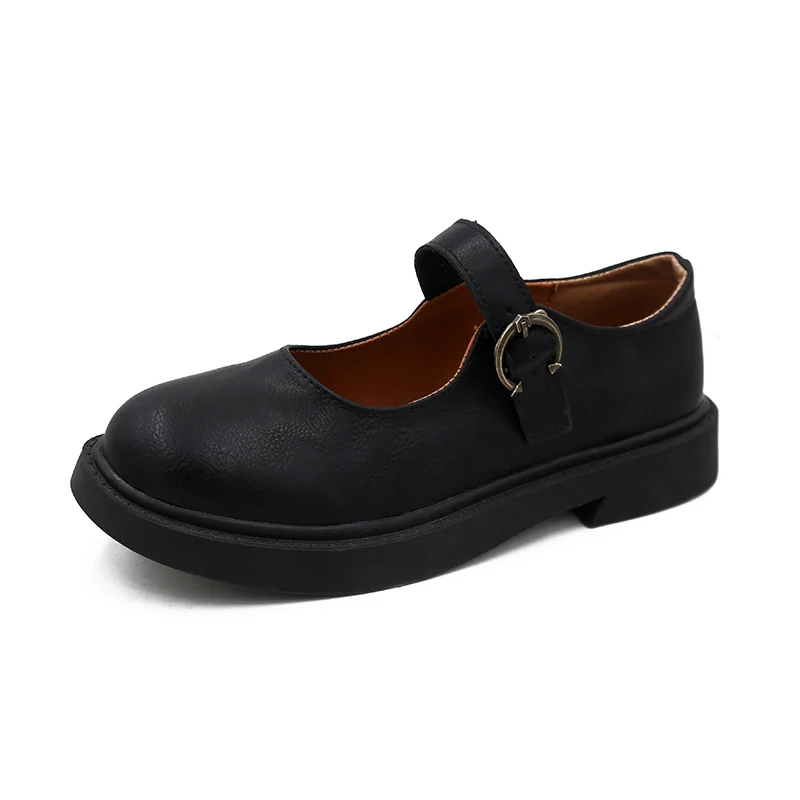 

Korean version of Japanese soft sister Harajuku small leather shoes female retro flat Lok Fu shoes student single shoes