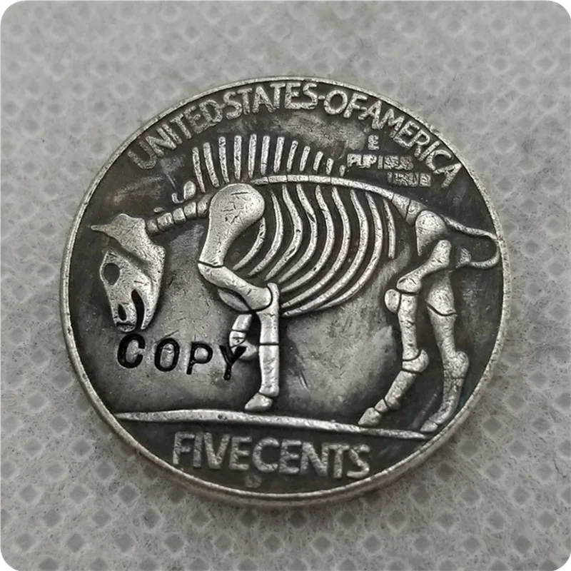 Хобо Никель Coin_Type# 61_1936-D с гравировкой в виде американского бизона из никеля копия монеты памятные монеты коллекционирования