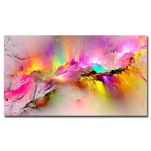 GOODECOR Modern Decorative Abstract Oil Painting Canvas for Living Room